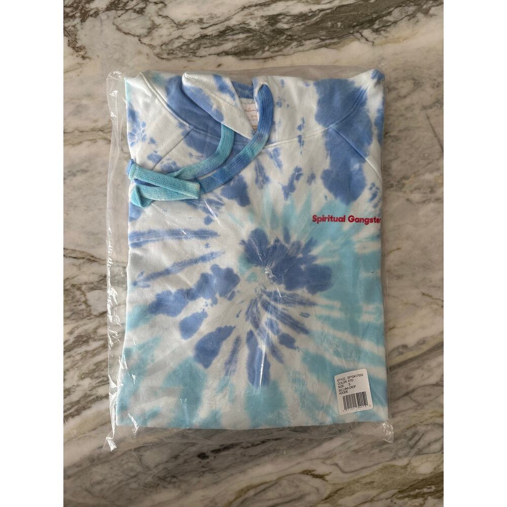 SPIRITUAL GANGSTER Womens Tie Dye Cropped Long Sleeve Hoodie Top Size Small - Picture 8 of 8